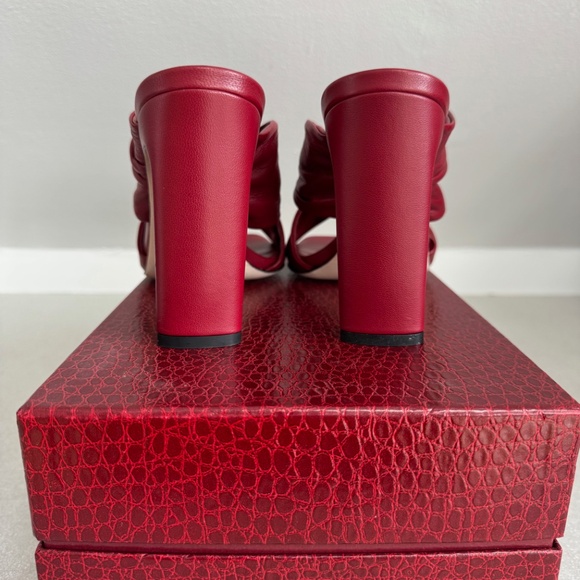 TAMARA MELLON Red Leather Women's Heels - Picture 7 of 12